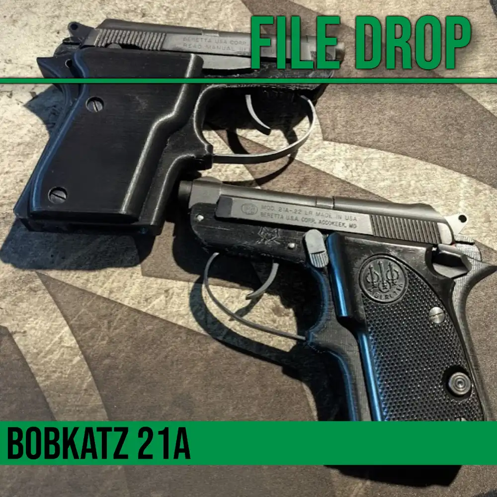 File Drop: The Bobkatz – 3D Printable Beretta 21a Frame