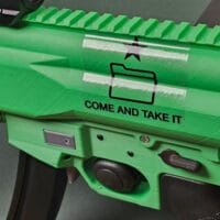 Come and Take It Folder Transparent Sticker